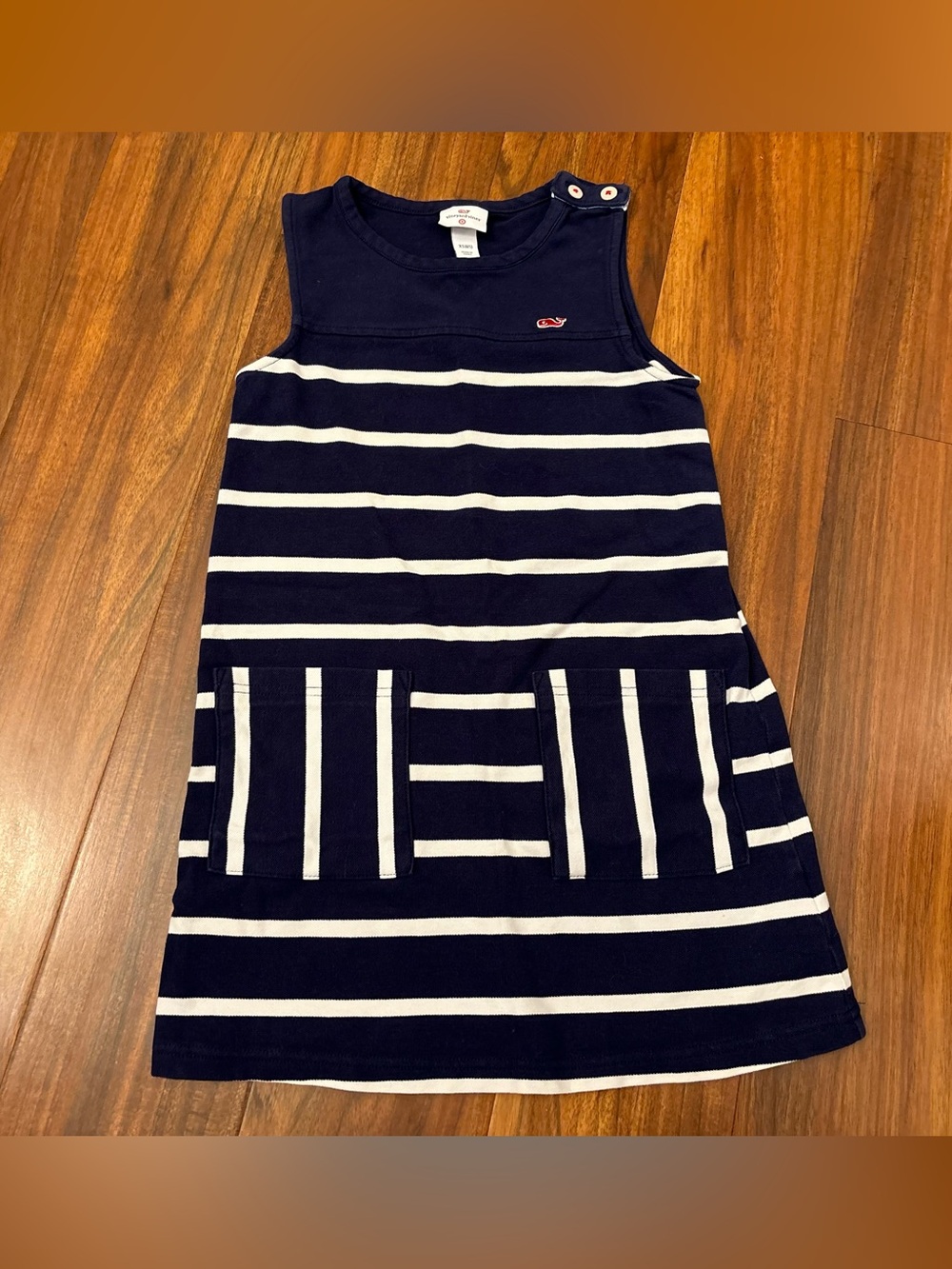 Vineyard Vines Target navy/white stripe sleeveless dress